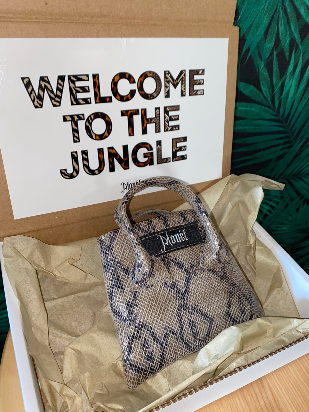 Snakeskin nano tote (leather)